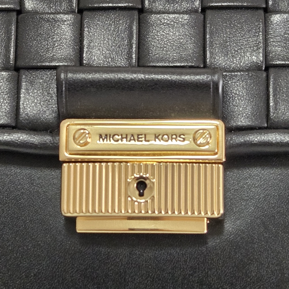 Michael Kors Small Bradshaw Woven Leather Convertible Shoulder Bag-(R-$328) - Picture 11 of 14
